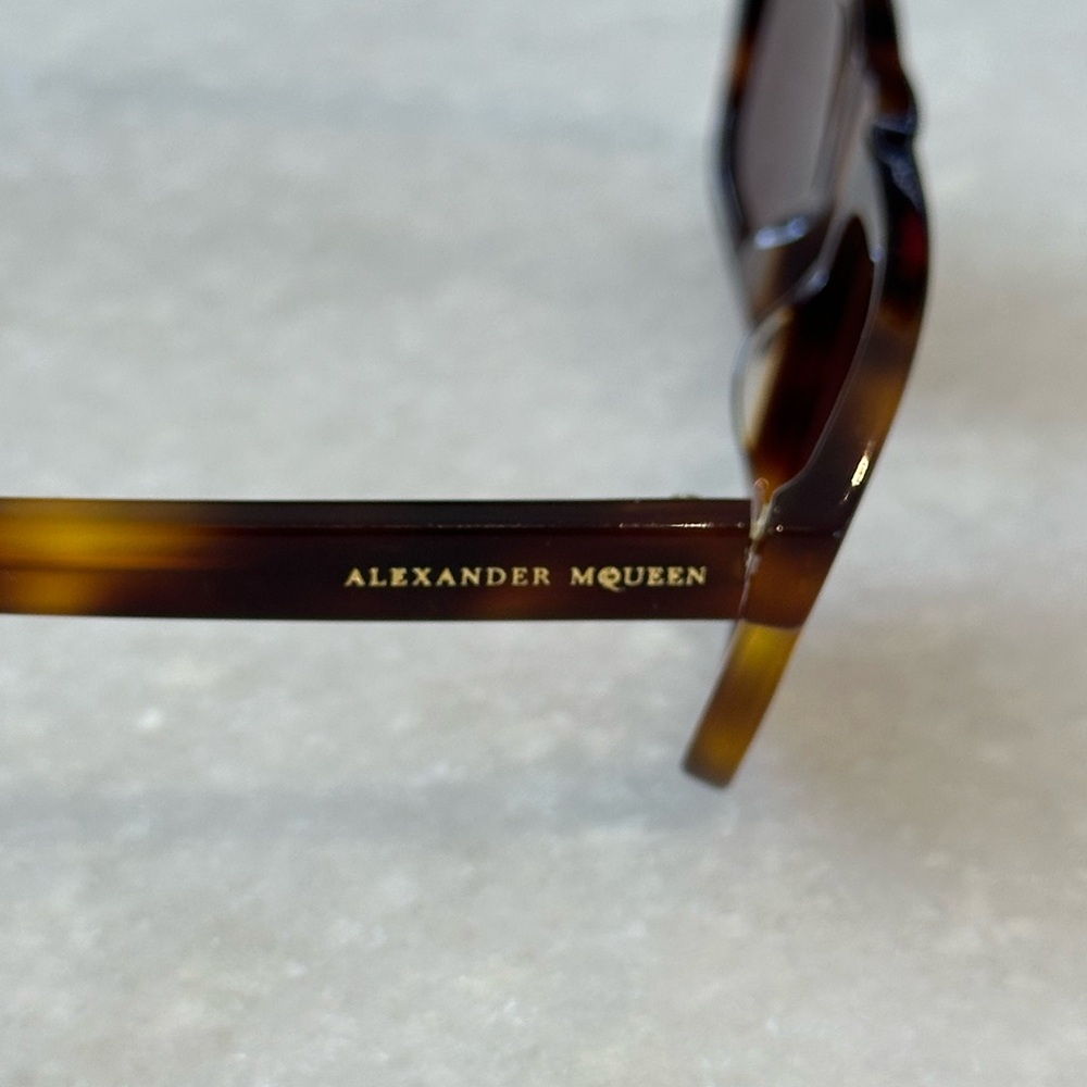 Alexander Mcqueen Brown Tortoise Shell Sunglasses - image 6